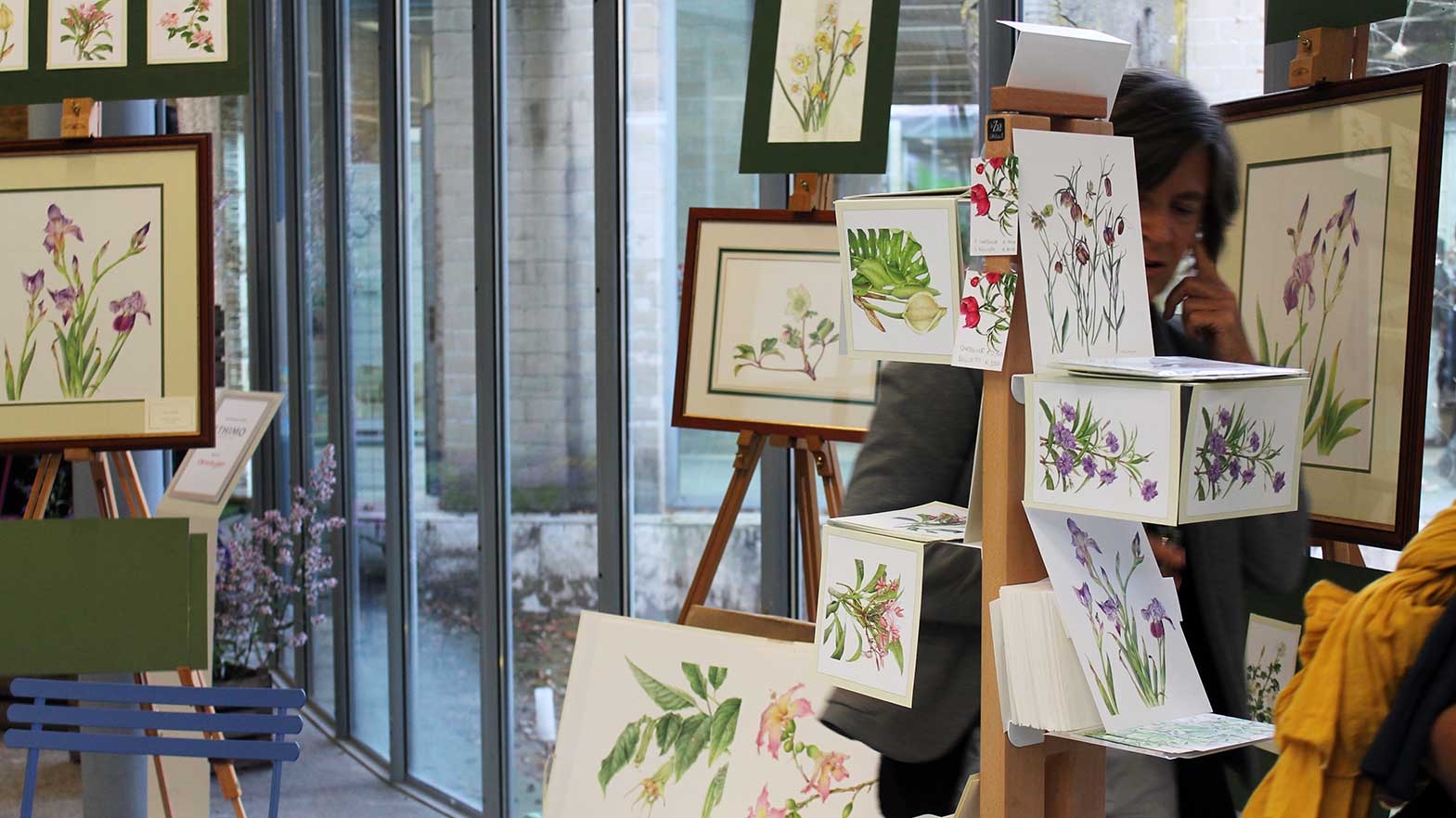 Dettaglio portapiante Zia Flora, Le Zie di Milano allestiscono uno stand per Gardenia a Villa Erba 